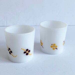 Vintage Votive Candle Holders Diamond Candle Co Newburgh NY Set of Two MCM